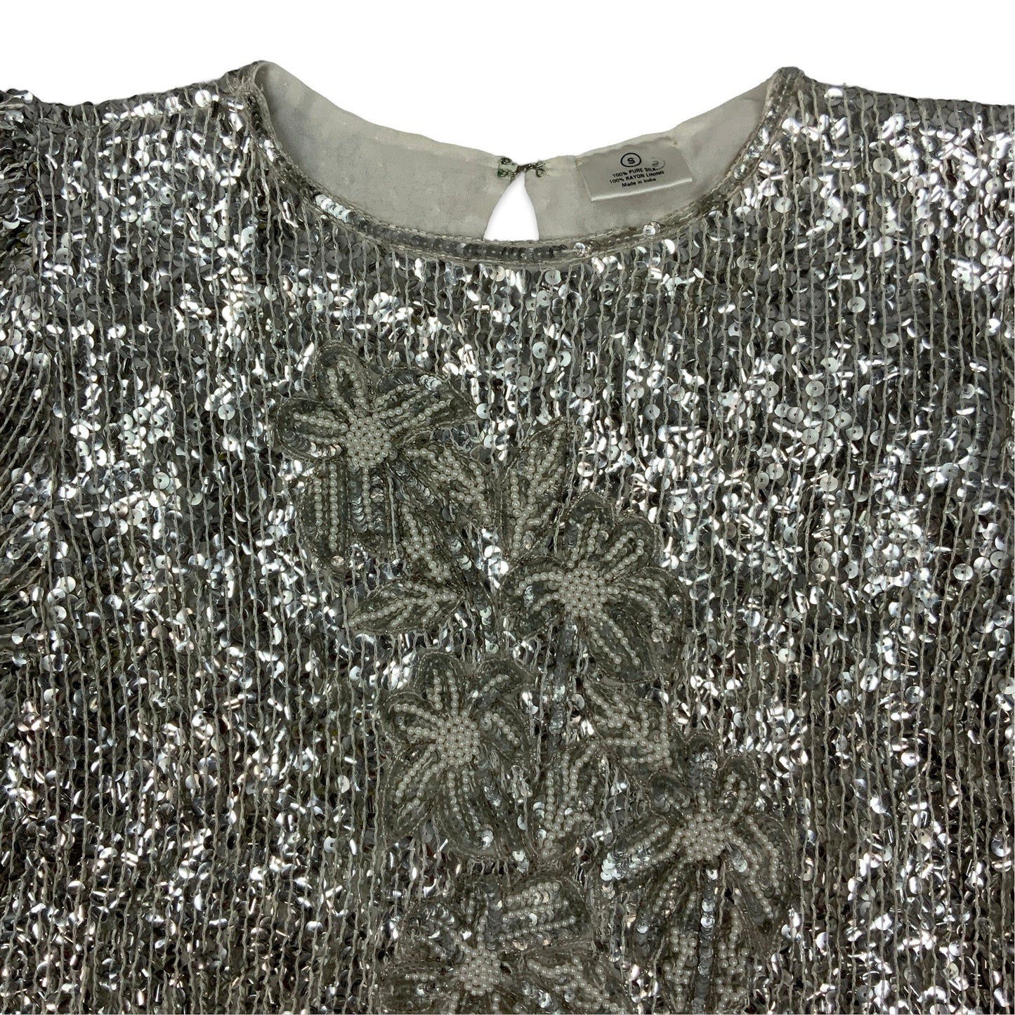 80s Silver Embellished Top 10