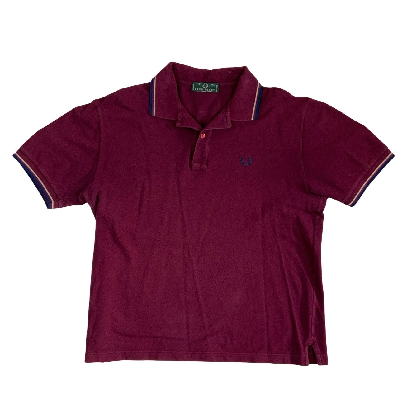 Vintage Burgundy Fred Perry Preppy Polo Shirt M L
