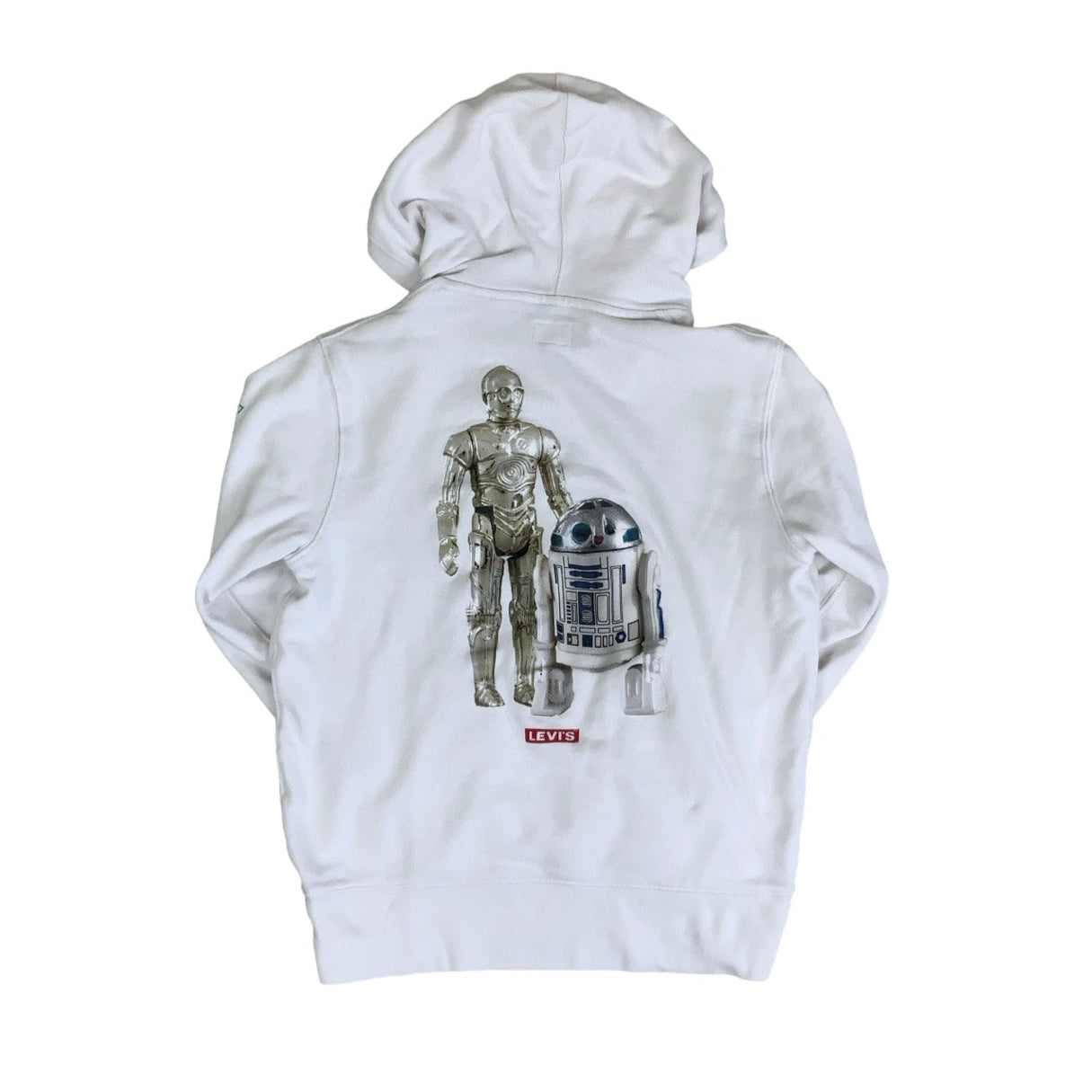 Vintage 'Levi's' White Star Wars 'These Aren't The Droids' Graphic Hoodie S M