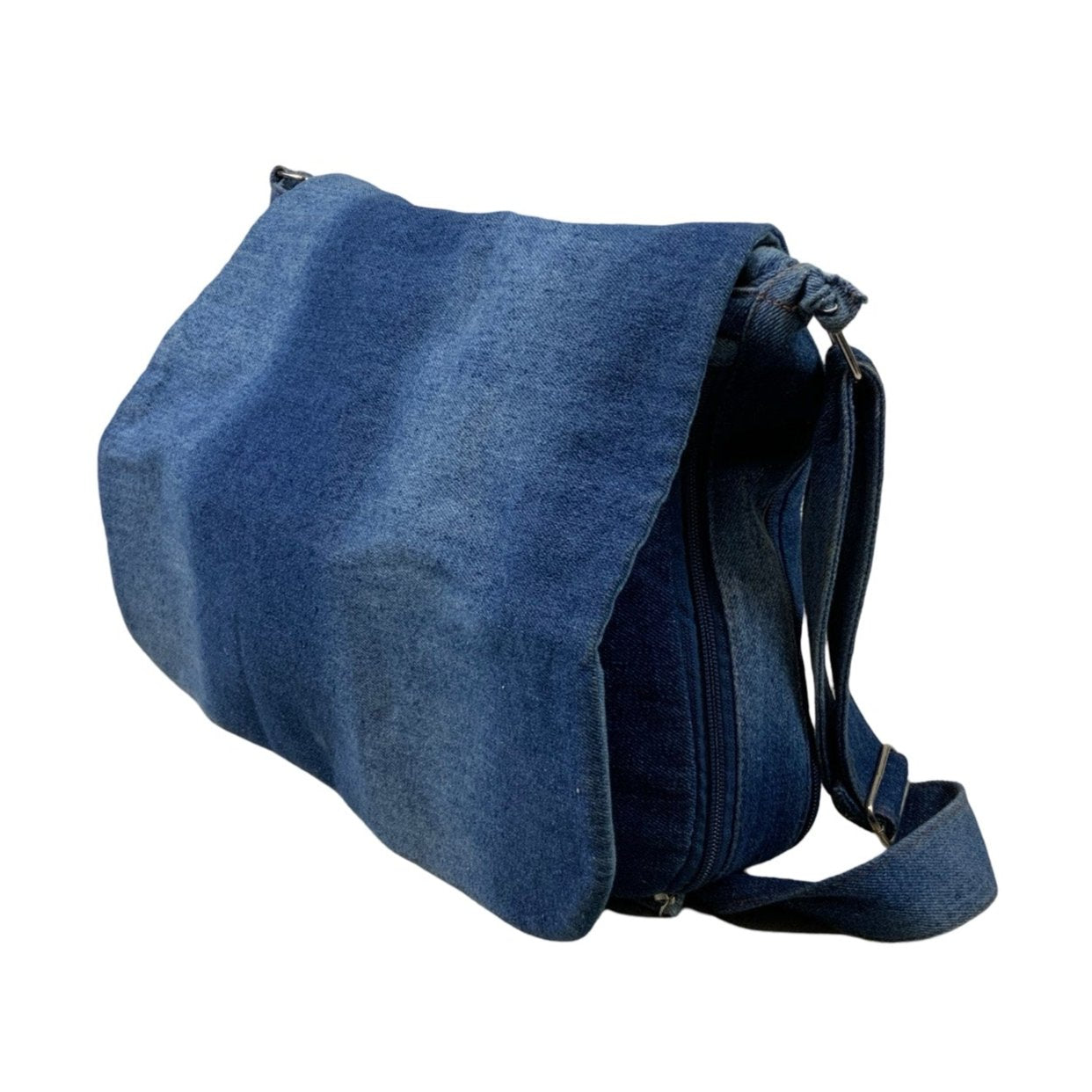 Faded Denim Shoulder Bag