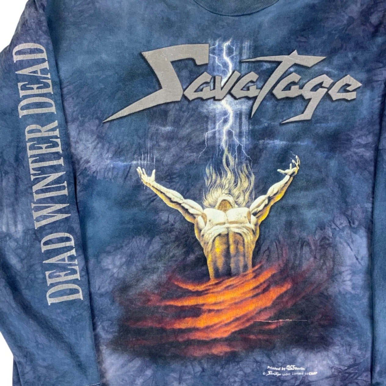 Vintage Savatage 1996 RARE Graphic Long Sleeve T-Shirt L XL