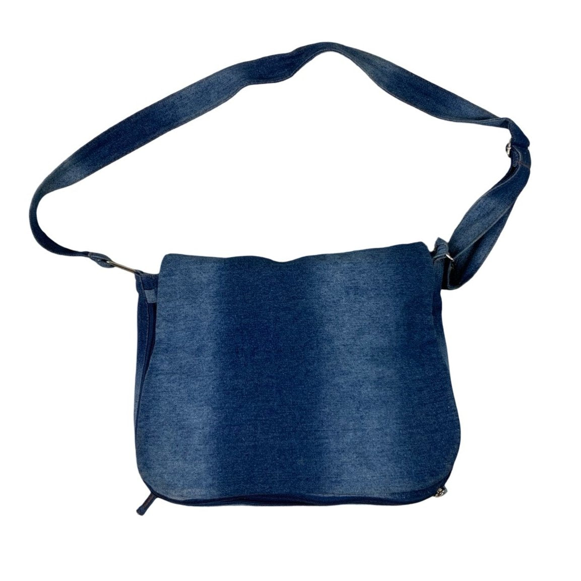 Faded Denim Shoulder Bag