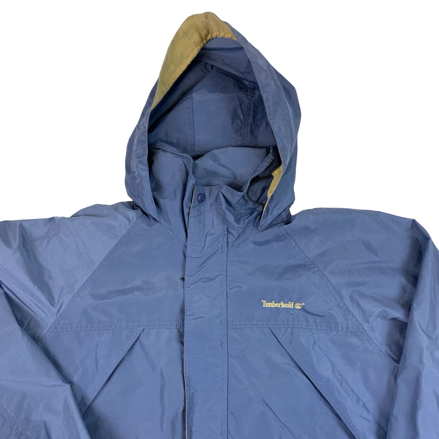 Blue Columbia Outdoor Hooded Rain Jacket M L