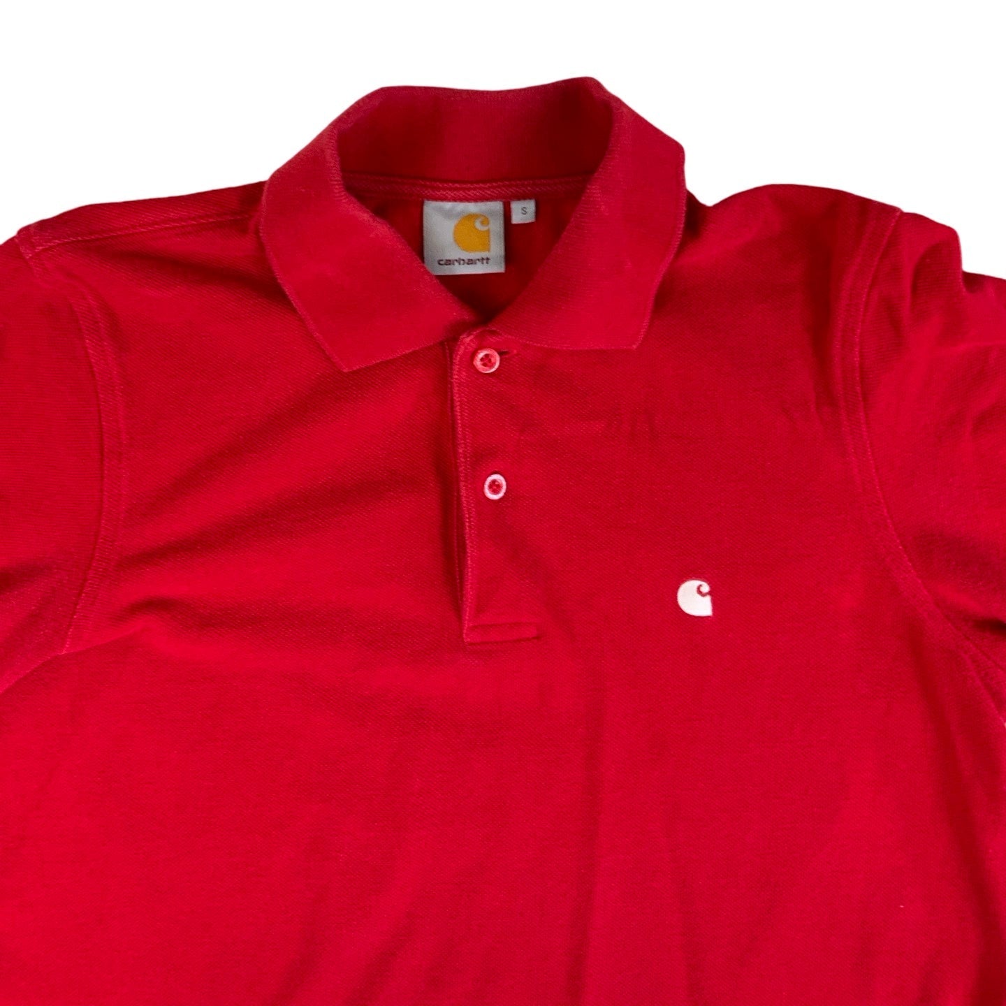 Red Carhartt WIP Polo Shirt XS S