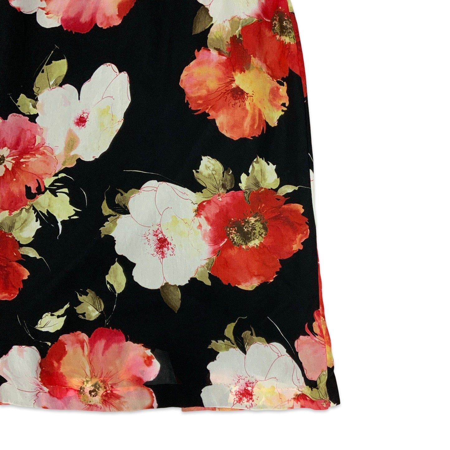 Vintage Floral Midi Skirt 12
