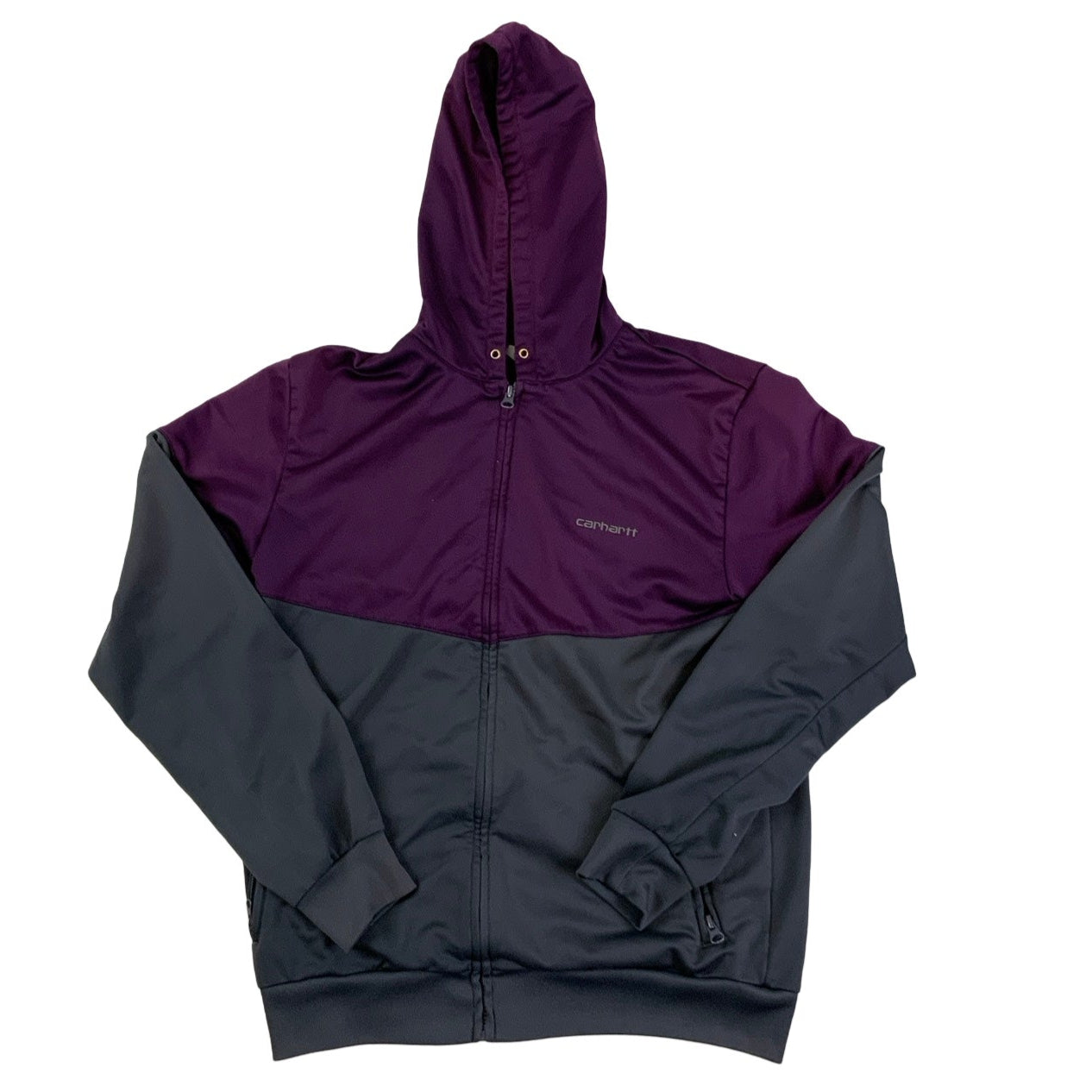 Carhartt Burgundy & Grey Zip Up Jacket S M