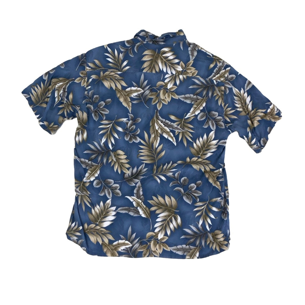 Vintage 'Pierre Cardin' Blue Hawaiian Floral Short Sleeved Shirt M L