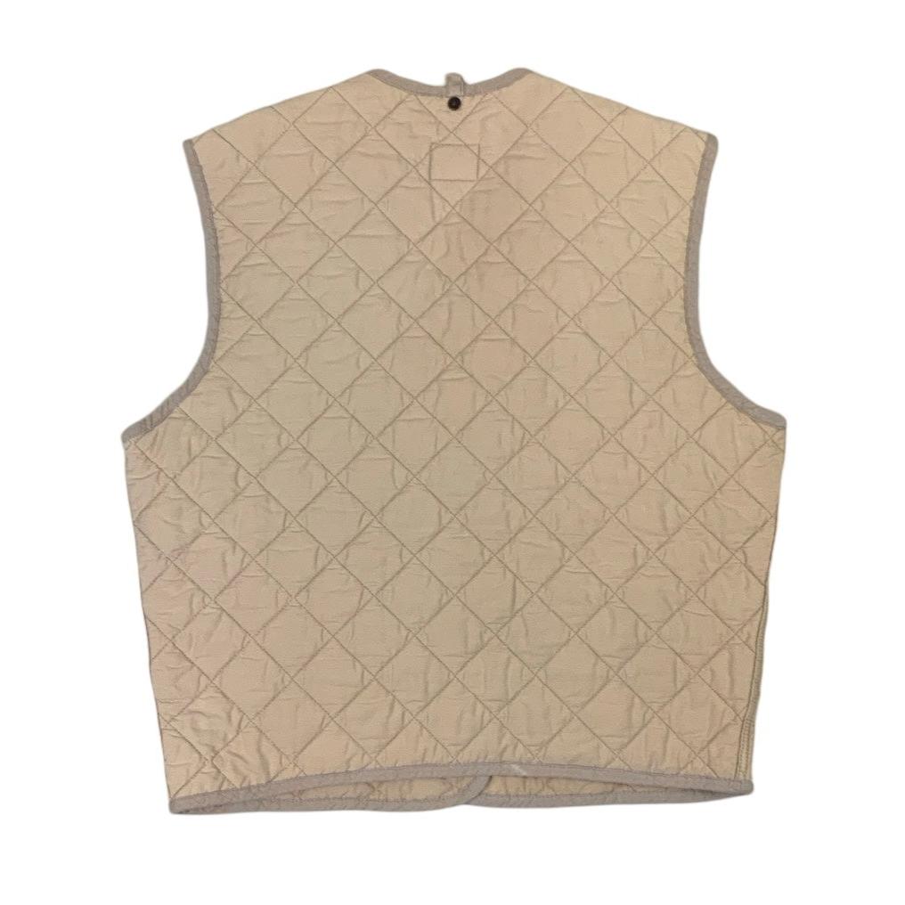 Vintage 90s Levi Strauss & Co Cream Gilet Waistcoat M L 16 18