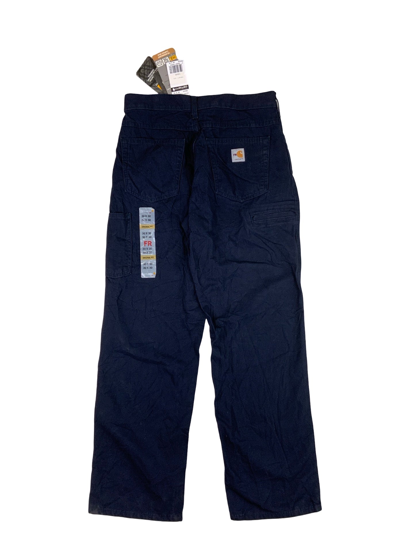 Vintage Carhartt Navy Work Wear Canvas Jean 30W