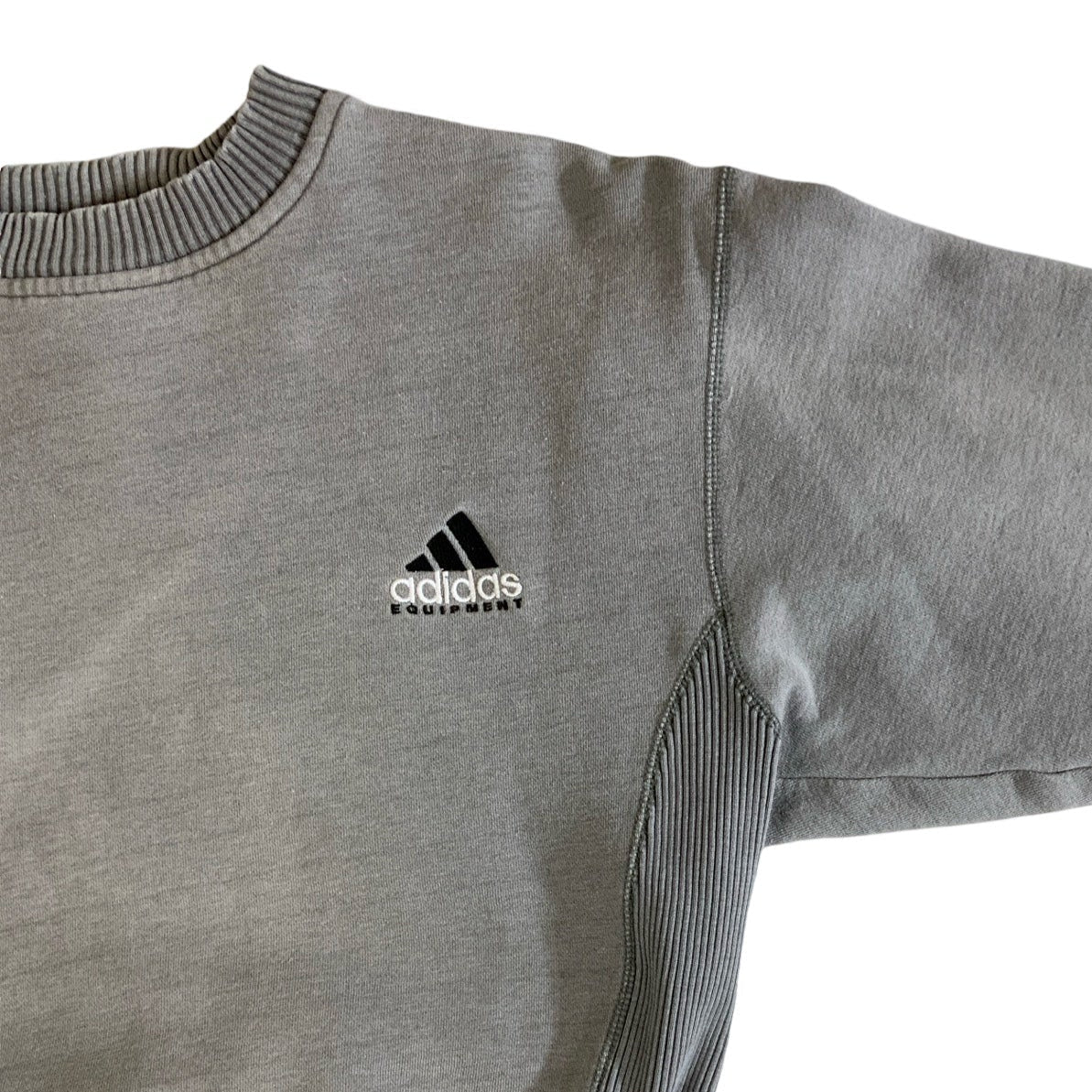 Adidas Equipment Grey Marl Sports Sweatshirt XS S