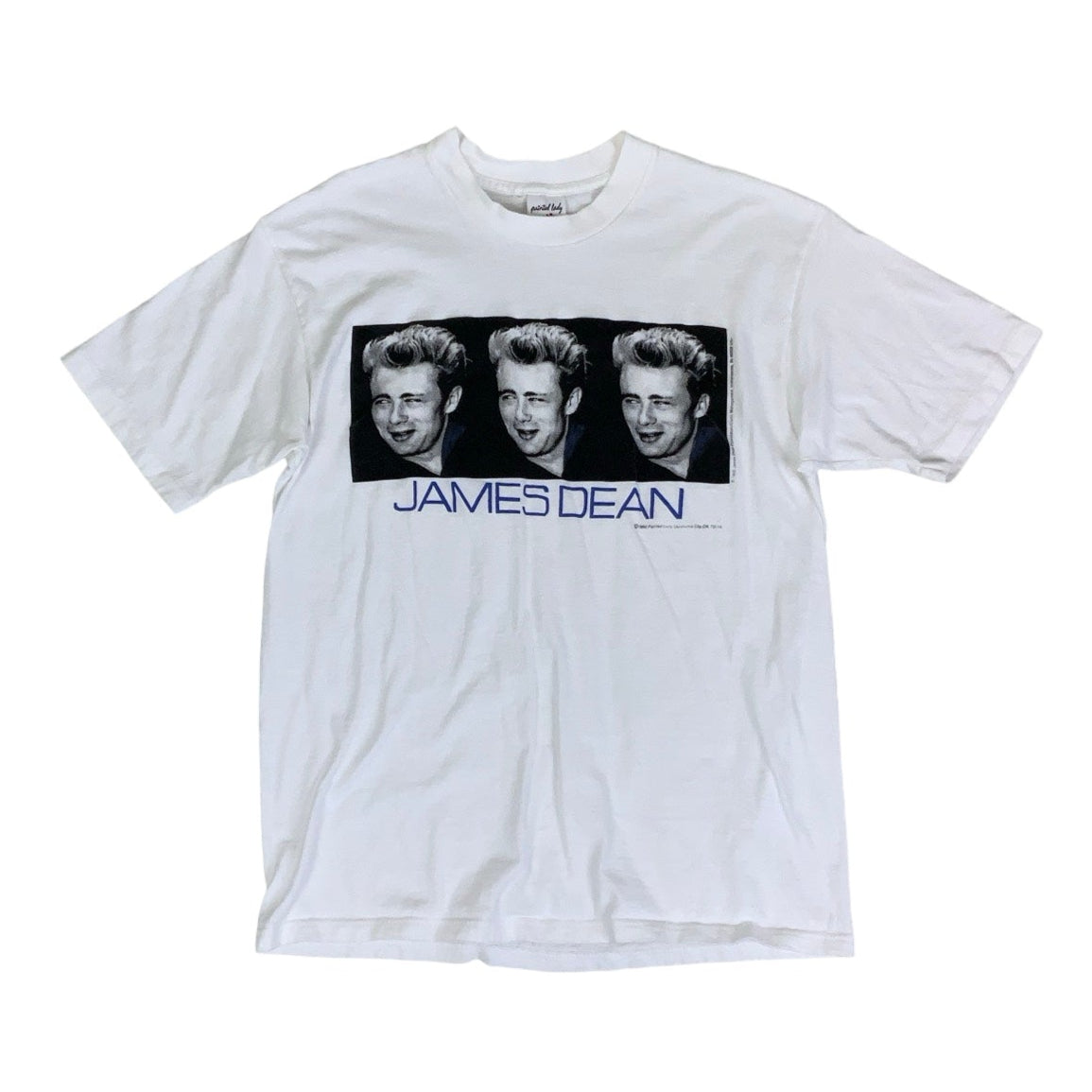 Vintage 90s 'Painted Lady' White Single Stitch James Dean Graphic T-Shirt S