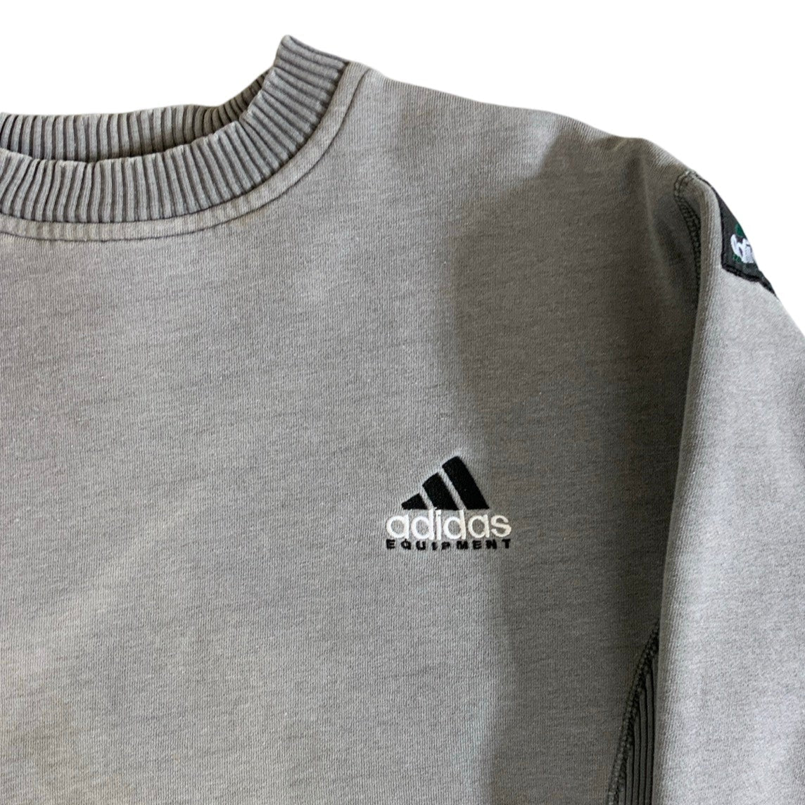 Adidas Equipment Grey Marl Sports Sweatshirt XS S