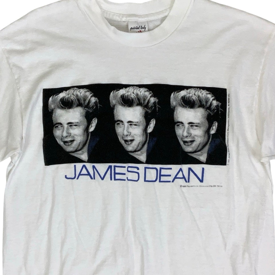 Vintage 90s 'Painted Lady' White Single Stitch James Dean Graphic T-Shirt S