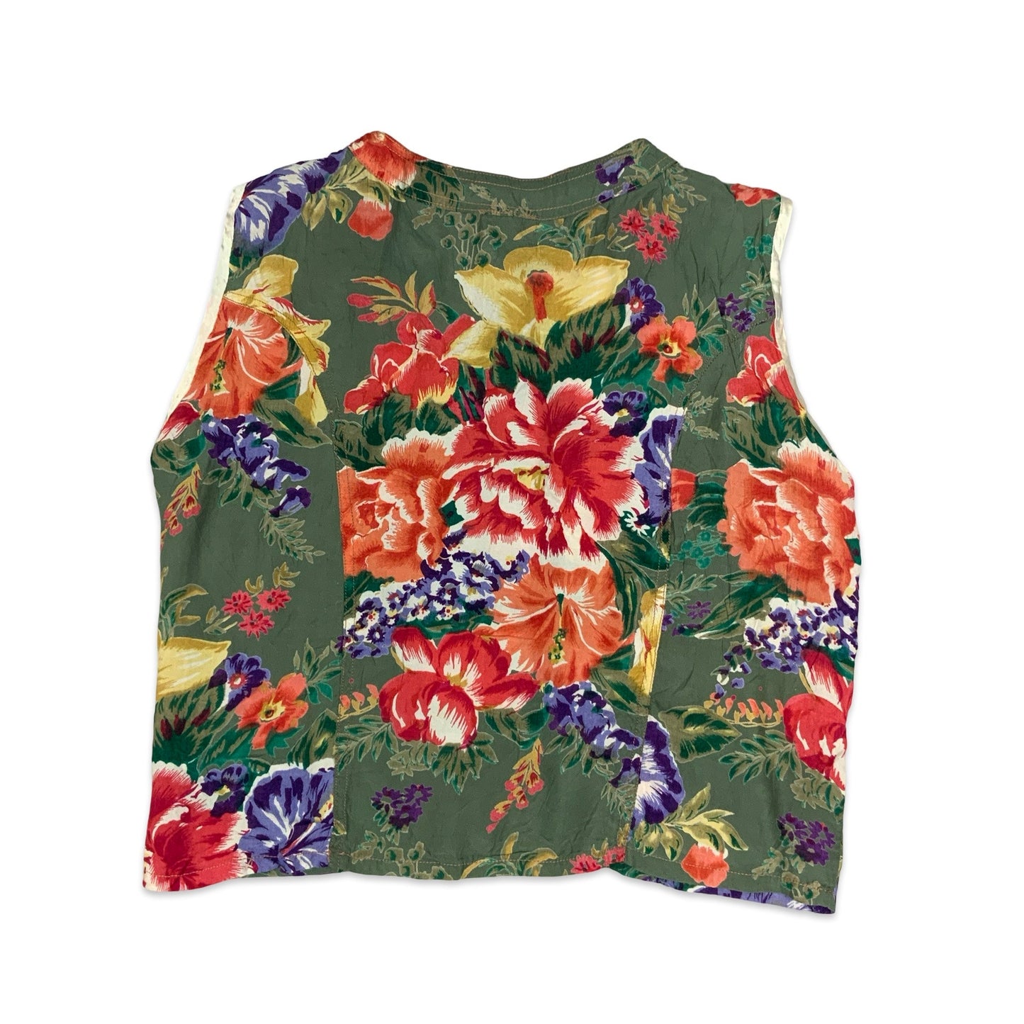 Y2K Floral Button Up Crop Top 12