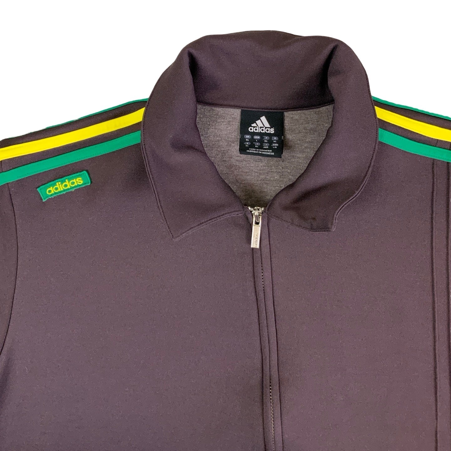 Vintage Adidas Short Sleeved Brown Track Jacket L XL