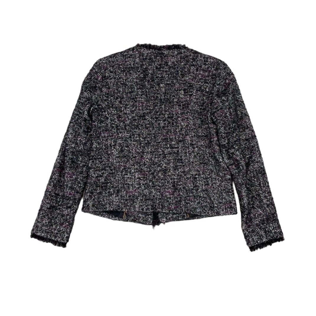 Vintage 'Massimo Dutti' Purple White Black Twee Jacket S 10 12