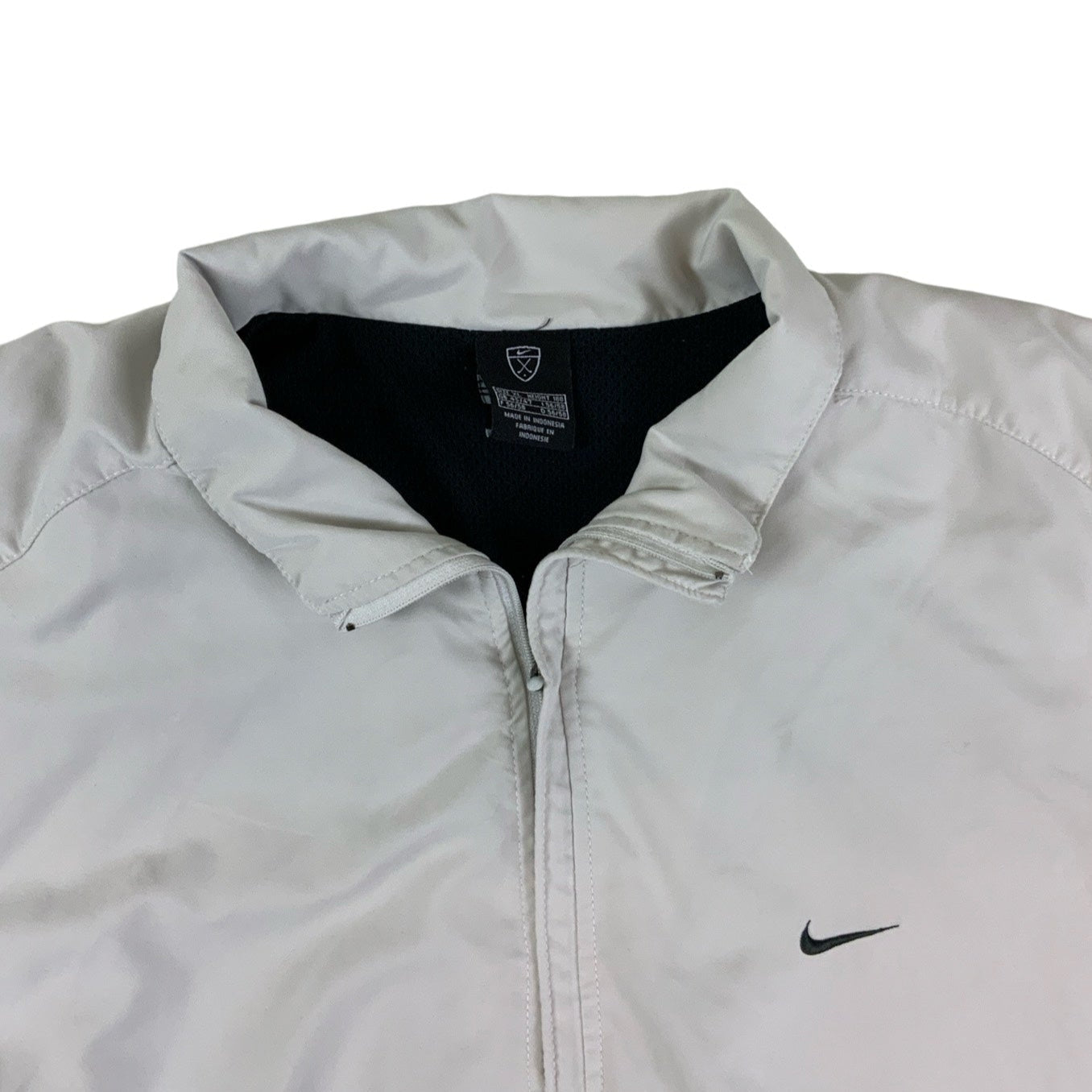 Nike Golf Cream Short Sleeved Jacket L XL
