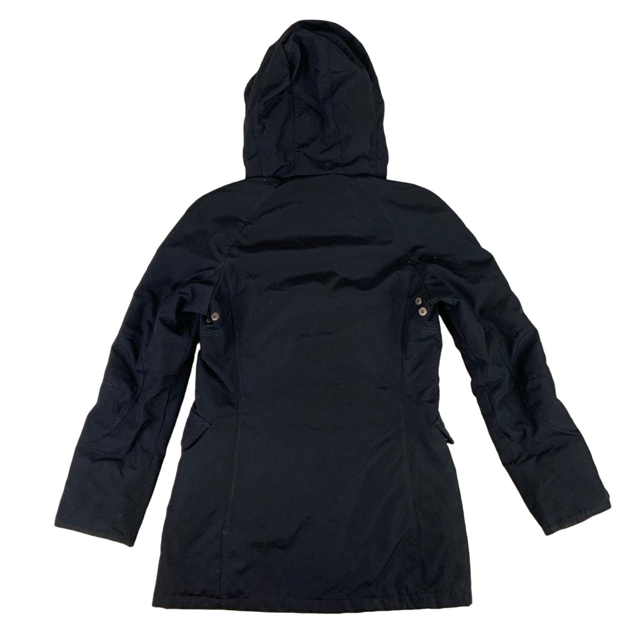 Black 'Woolrich' Faux Fur Hooded Parka Jacket S M