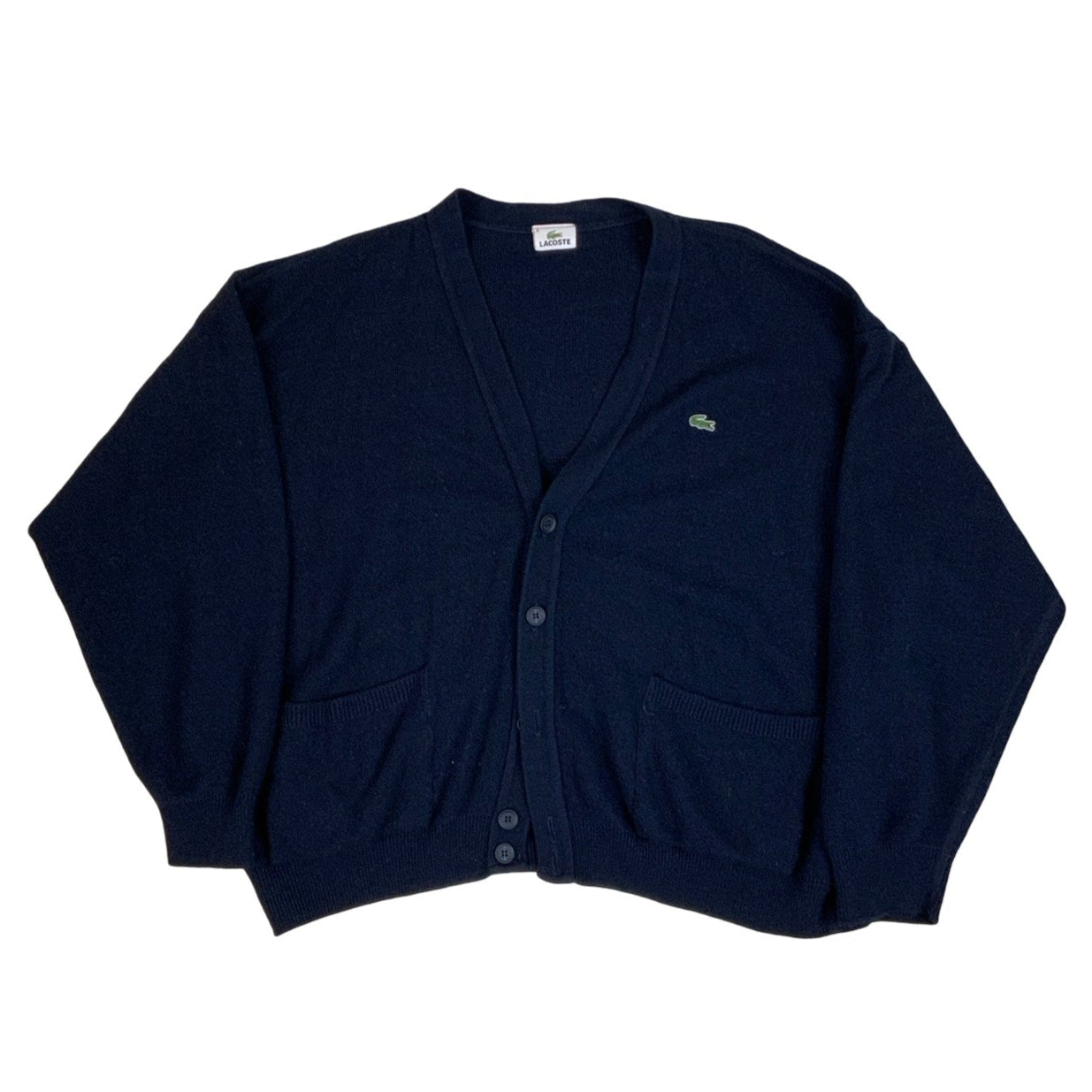 Vintage Navy Lacoste Button-up Cardigan XL XXL