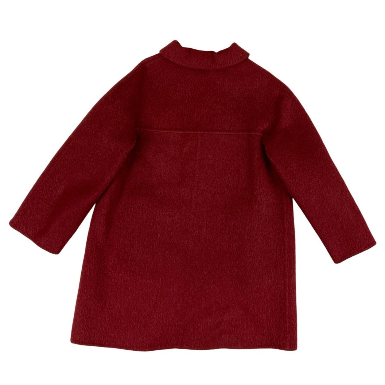 Vintage Red Wool Womens Coat 14 16 18