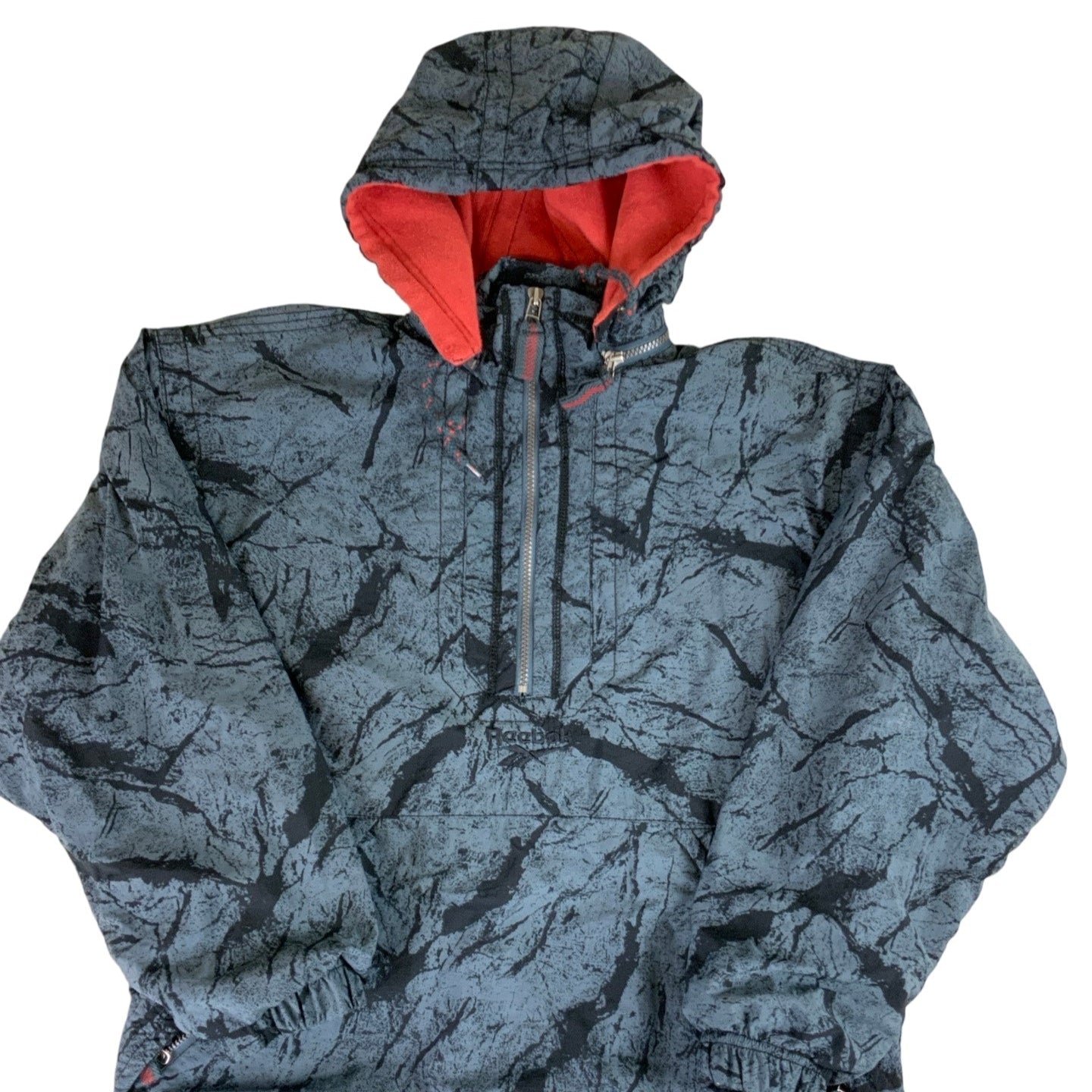 Vintage 90s Retro Reebok Smock Jacket S M