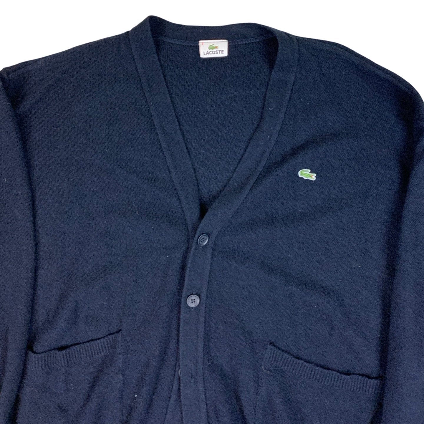 Vintage Navy Lacoste Button-up Cardigan XL XXL