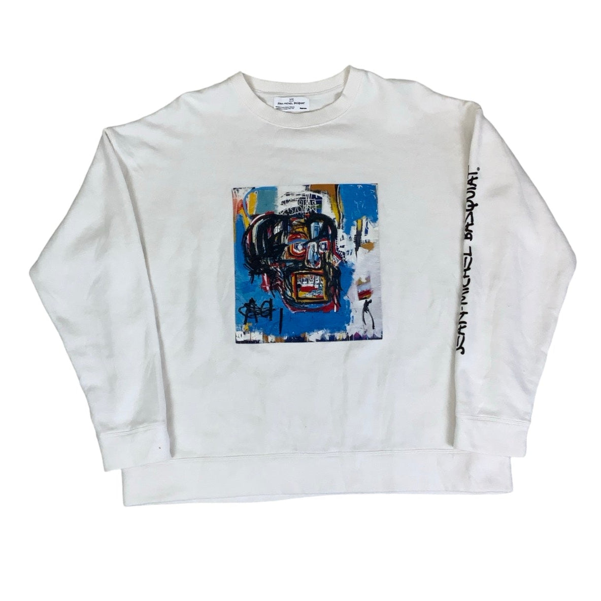 Vintage 90s 'Jean-Michel Basquiat' Art Graphic Sweatshirt XL 2XL