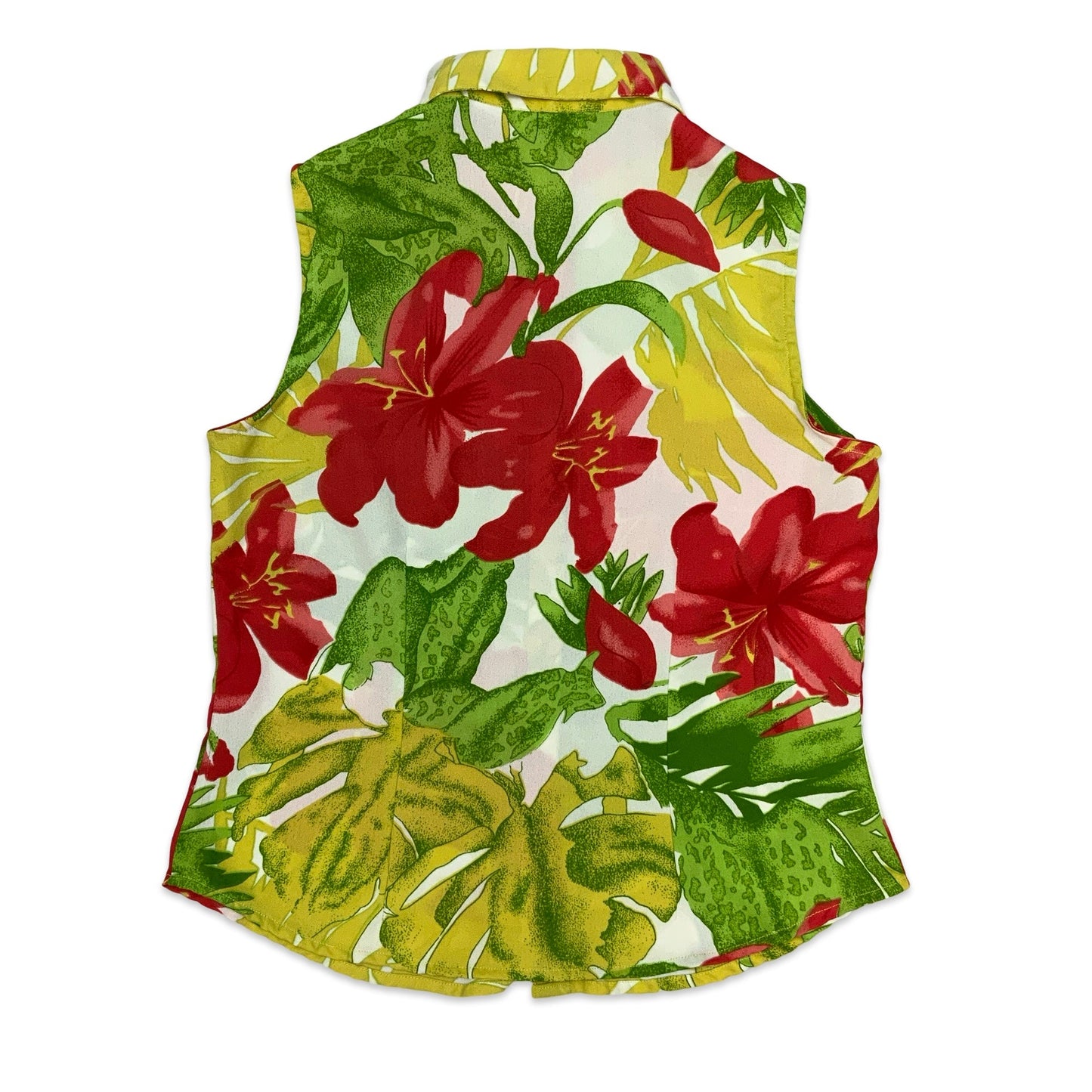 Vintage Floral Sleeveless Blouse 10