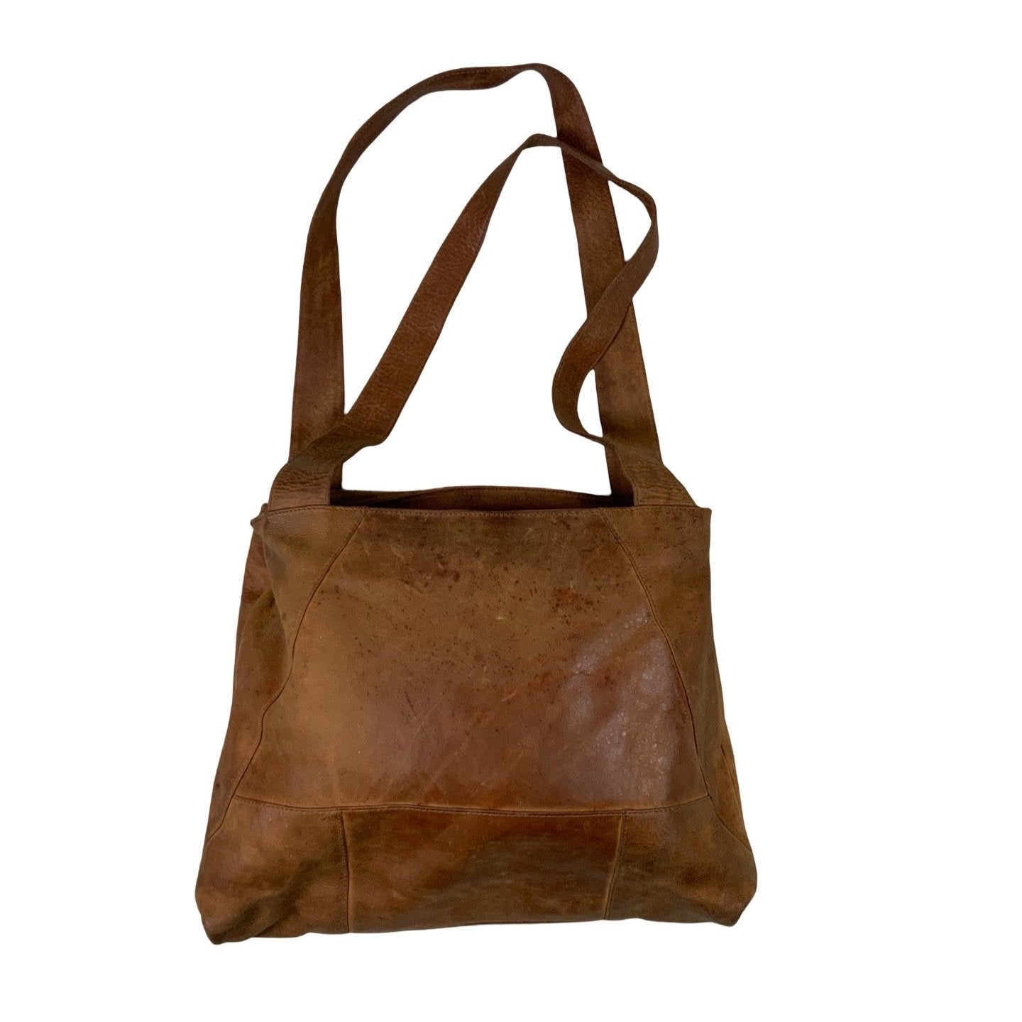 Vintage Brown Leather Shoulder Bag
