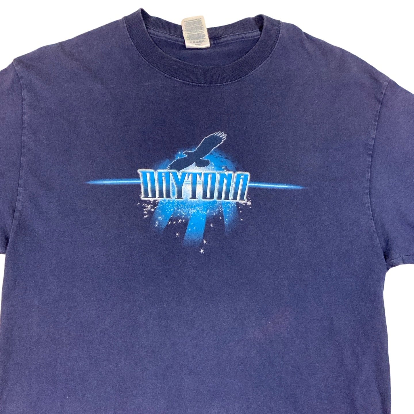 Vintage 2000s Daytona Graphic Navy Nascar T Shirt M L