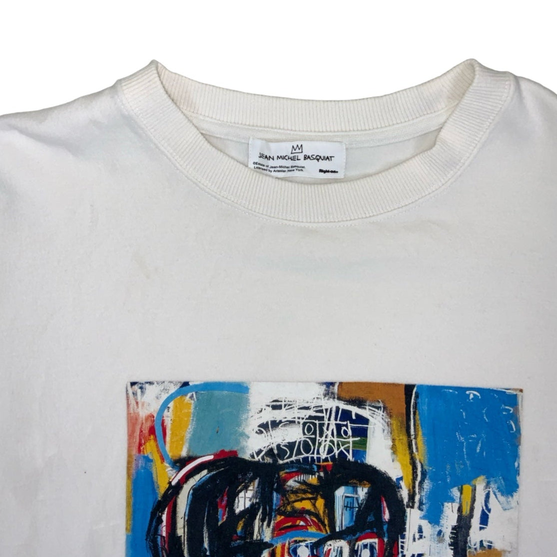 Vintage 90s 'Jean-Michel Basquiat' Art Graphic Sweatshirt XL 2XL