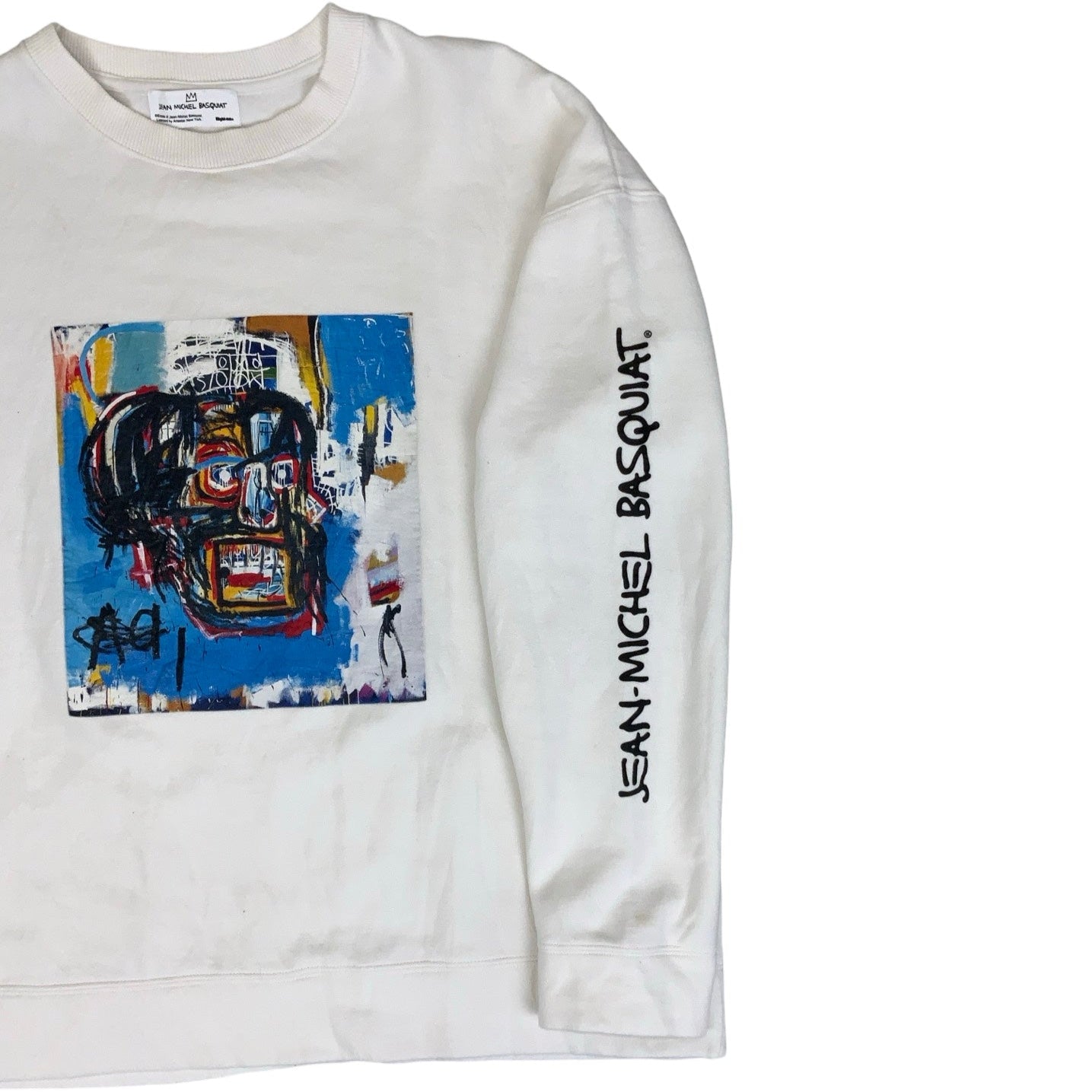 Vintage 90s 'Jean-Michel Basquiat' Art Graphic Sweatshirt XL 2XL