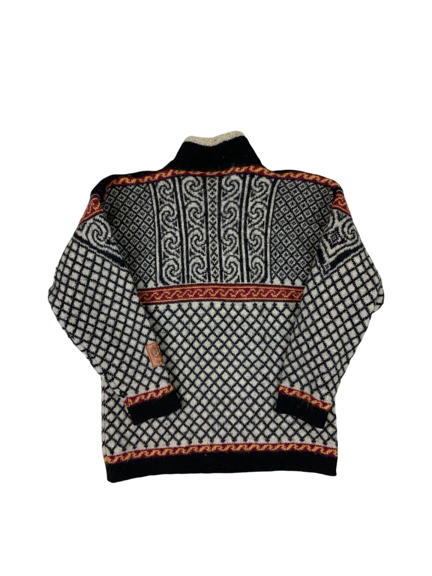 Vintage Nordic 3/4 Fair Isle Pullover Jumper S M