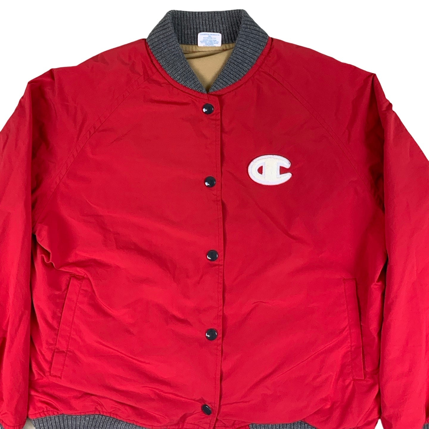 Vintage 90s Champion Women's Red Track Jacket M L