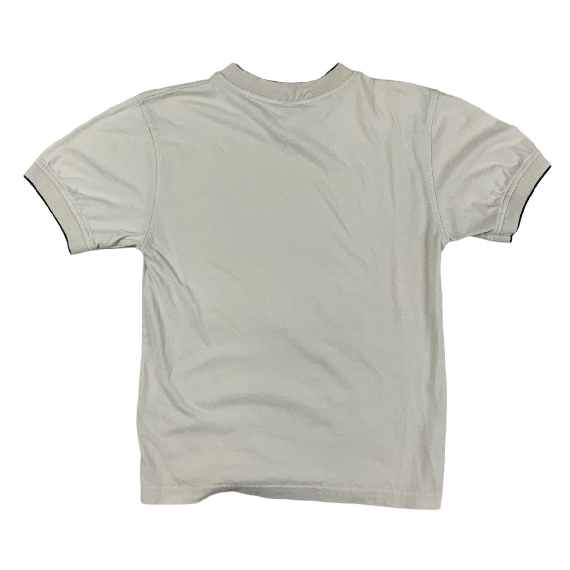 Vintage 00s Nike Off White V-Neck T-Shirt Centre Swoosh XS S