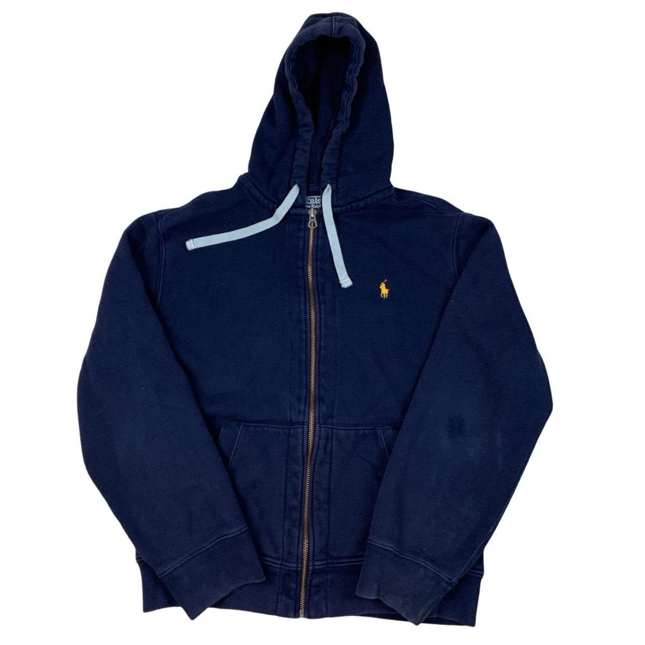 Ralph Lauren Navy Zip Up Hoodie M L