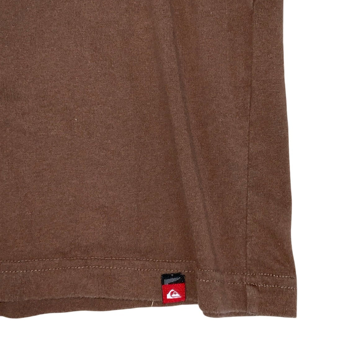 Vintage 90s 'Quicksilver' Australia Brown Graphic Short Sleeved Surf Baby Tee T-Shirt S M