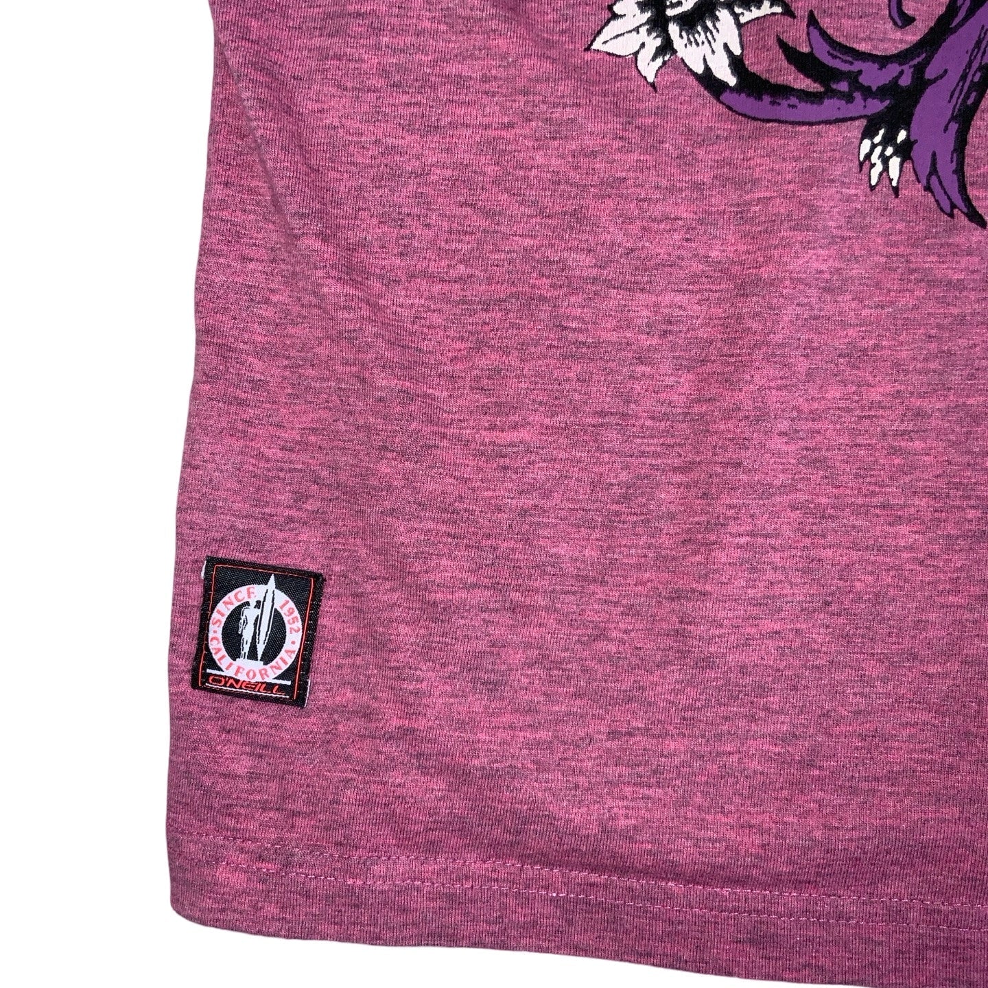 Vintage 90s O'Neill Pink Surf Graphic Short Sleeved T-Shirt M L