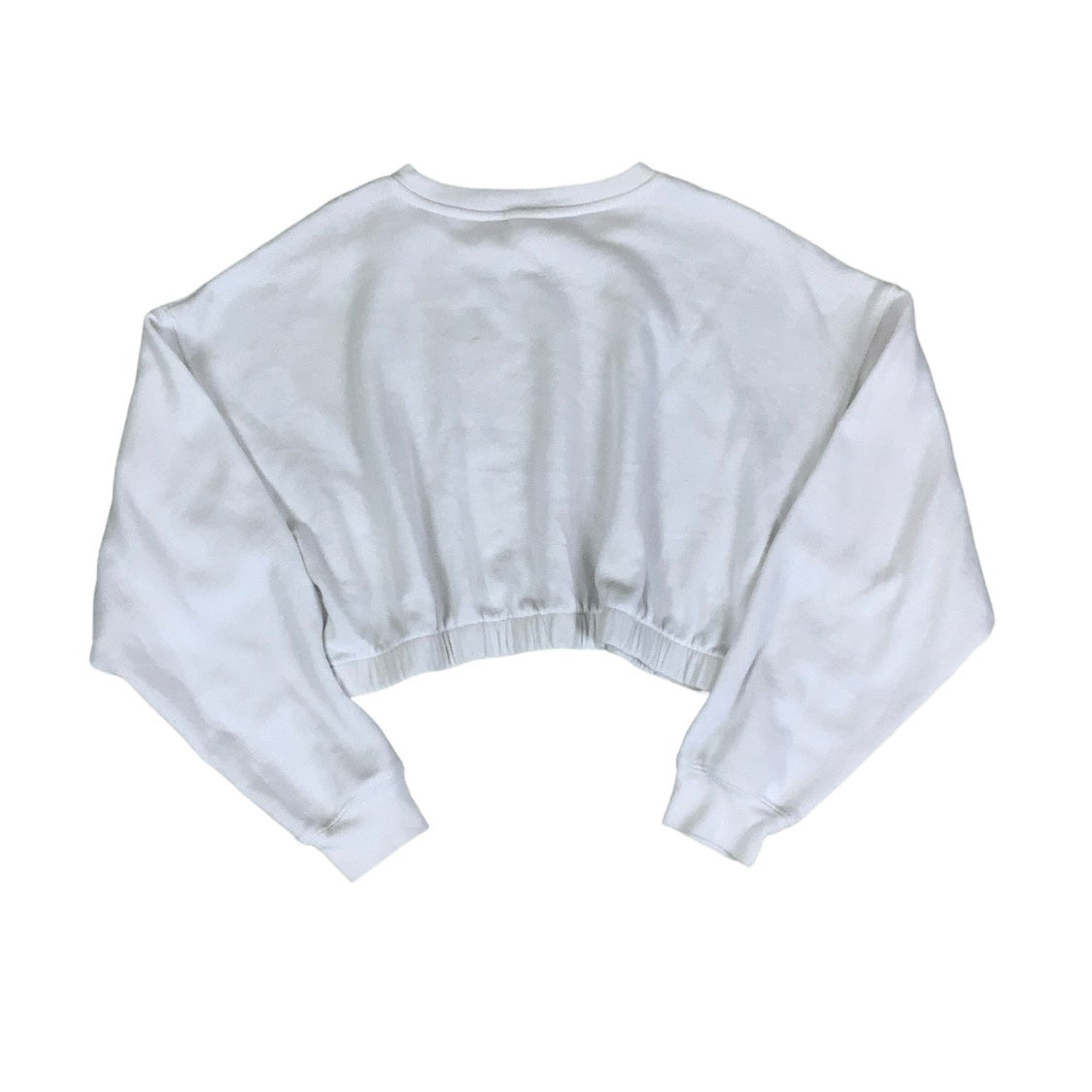 Vintage RETRO y2k 'Coca-Cola' Logo Crop White Graphic Sweatshirt S M