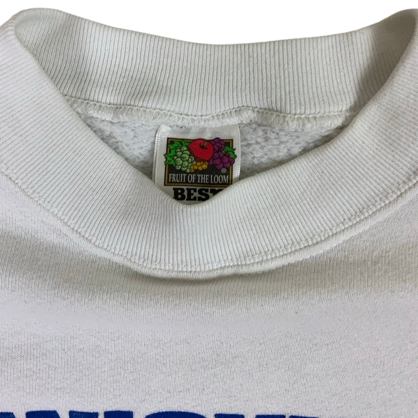Vintage 90s Lewisville Lions Graphic Sport White Sweatshirt L XL