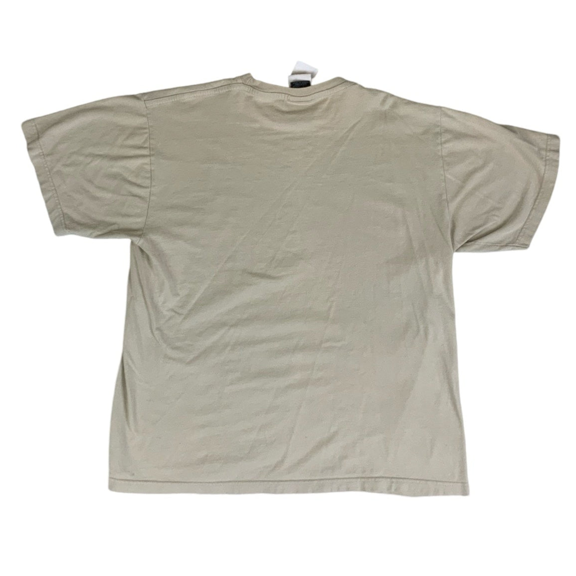 90s Vintage Nike 'Football' Graphic Cream T-Shirt M L