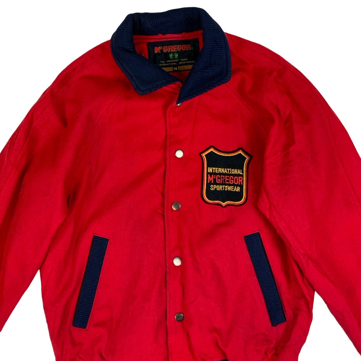 Vintage 90s McGregor Red Varsity Jacket S M