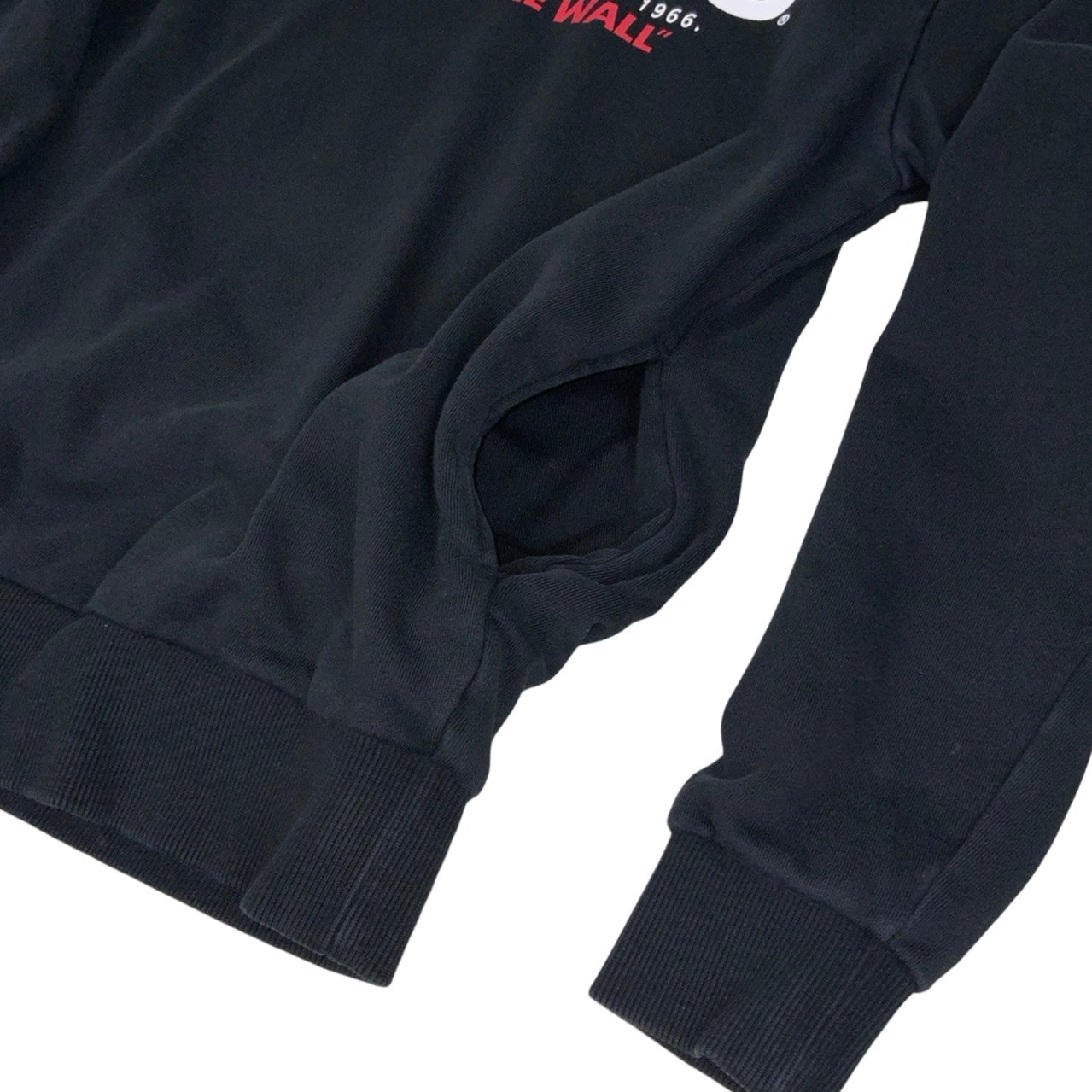 Vintage 90s 'Vans Off The Wall' Black Skate Graphic Sweatshirt S