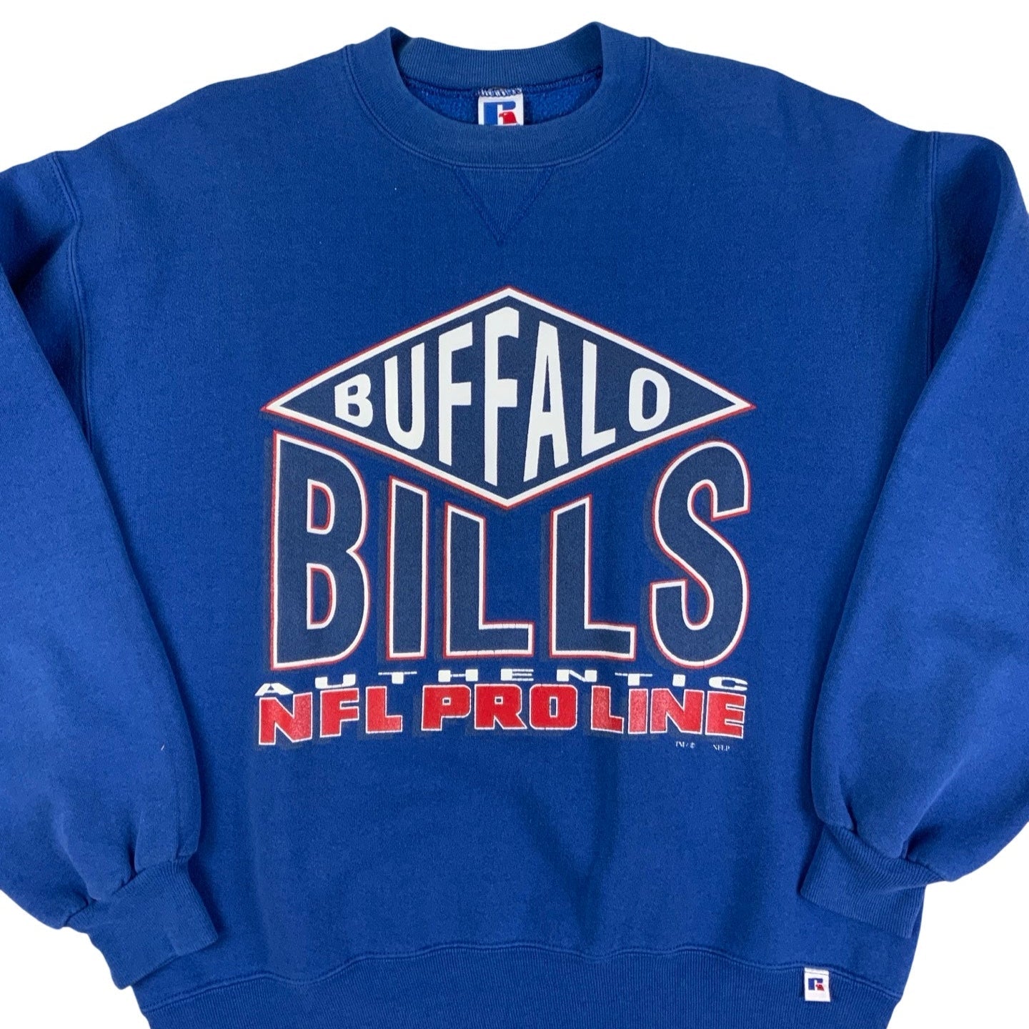 Vintage 90s Russel Athletic Blue Buffalo Bulls Sweatshirt M L