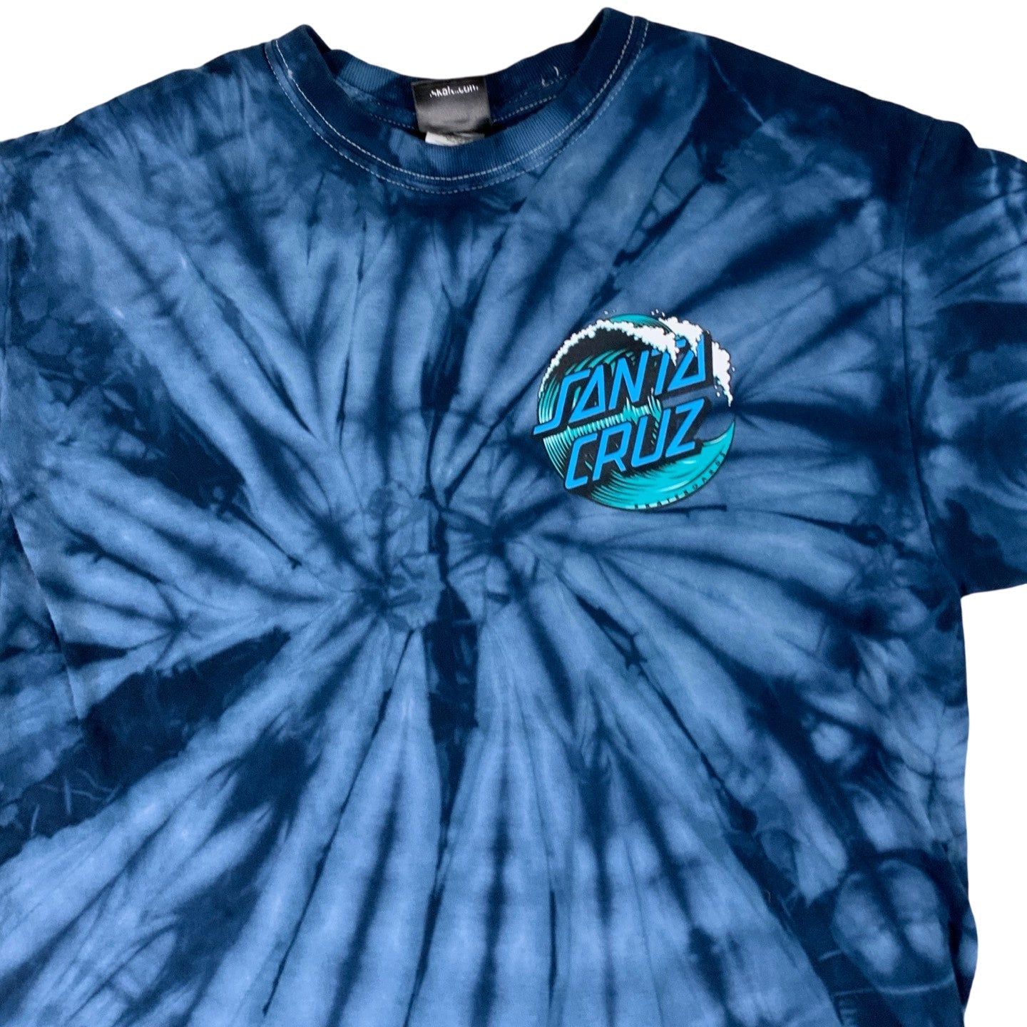Santa Cruz Blue Tie-Dye Graphic T-Shirt S M