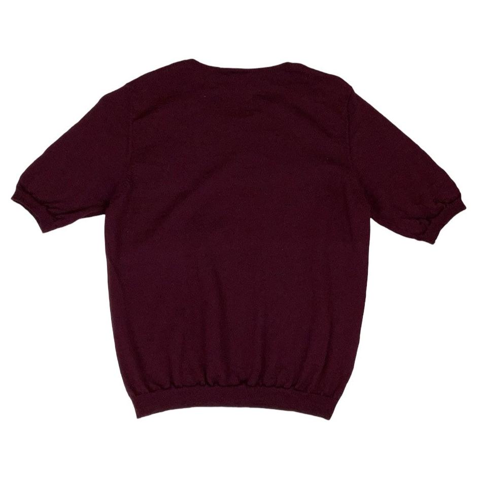Vintage 90s Laura Ashley Burgundy Red Jumper S 10 12