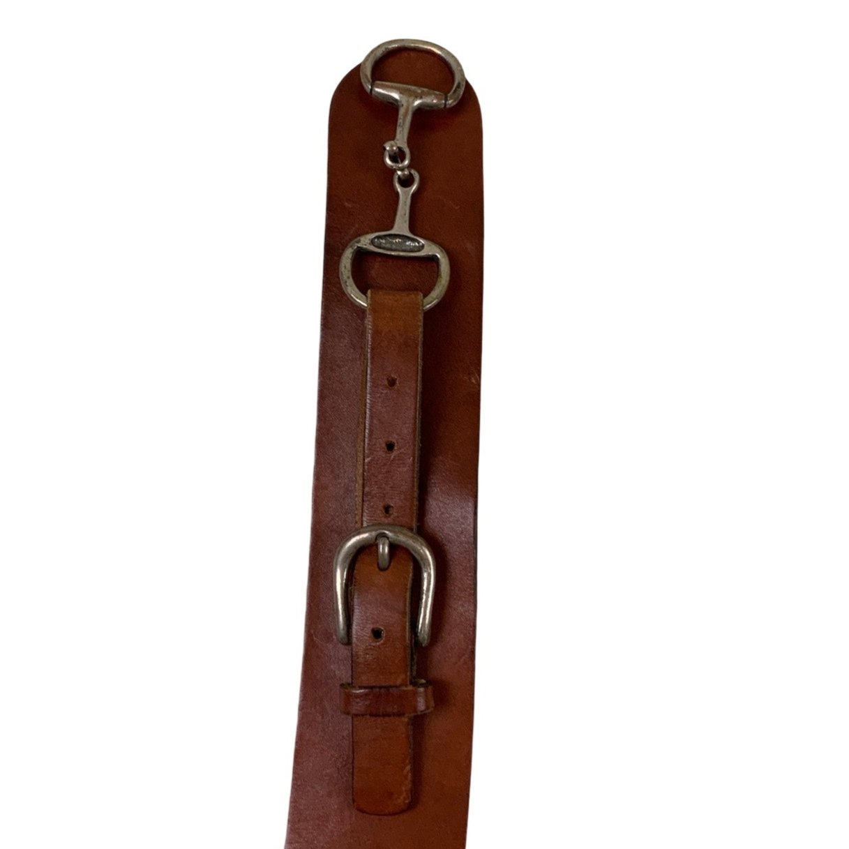 Vintage Brown Clasp Leather Belt