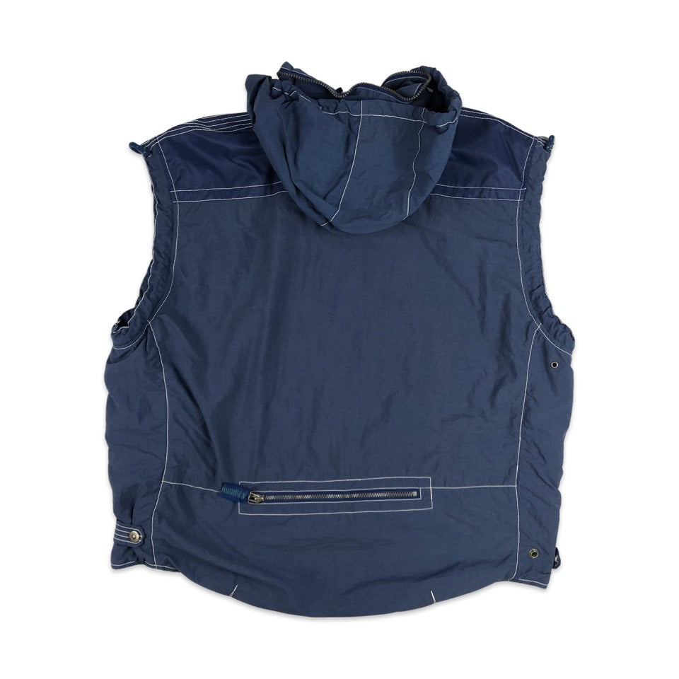 Vintage 90s Reebok Navy Gilet 3XL