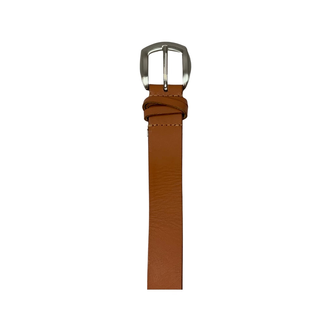 Vintage Tan Brown Leather Belt S