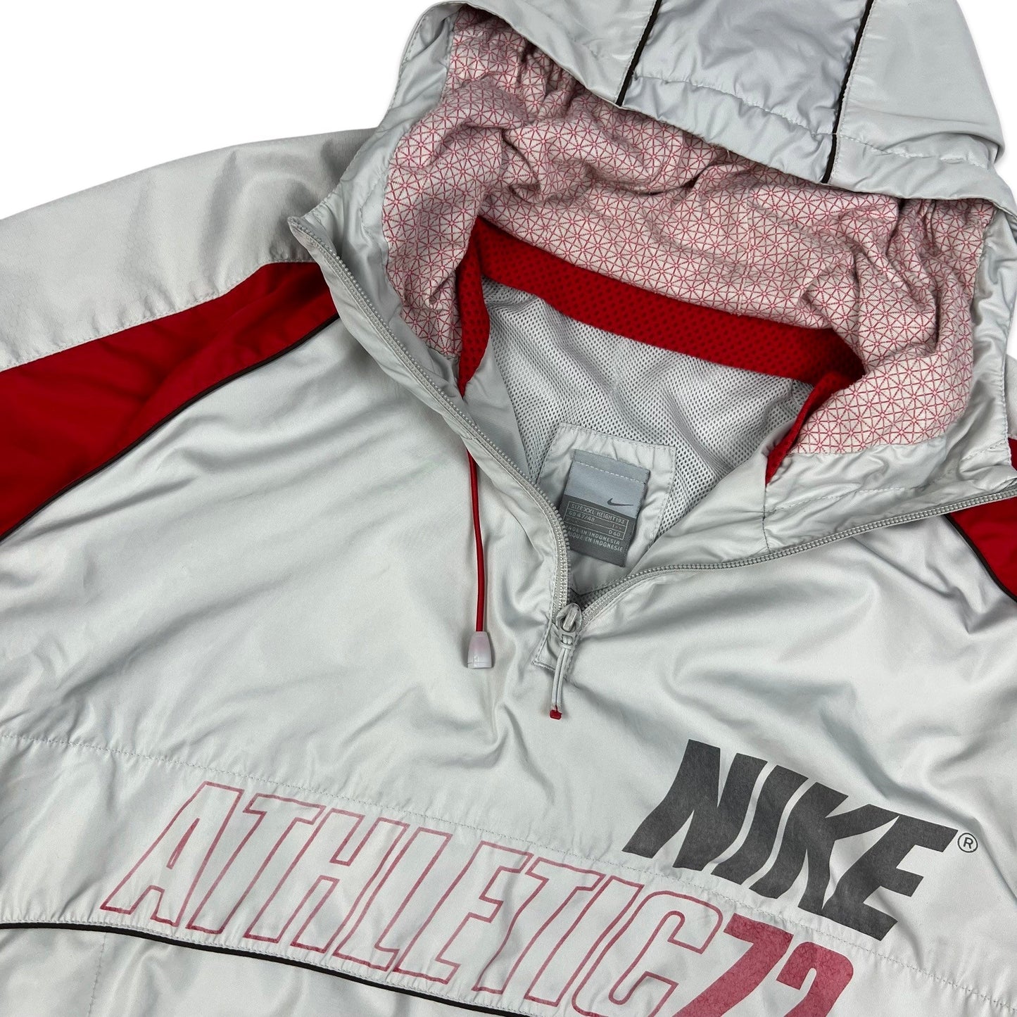 00s Nike Grey & Red Anorak XL XXL